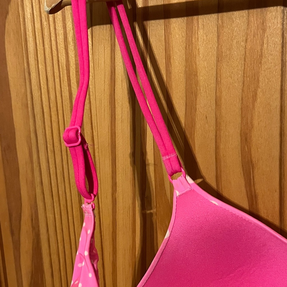 Victoria’s Secret No Wire padded Pink Polka Dot Women's Bra - Picture 6 of 7